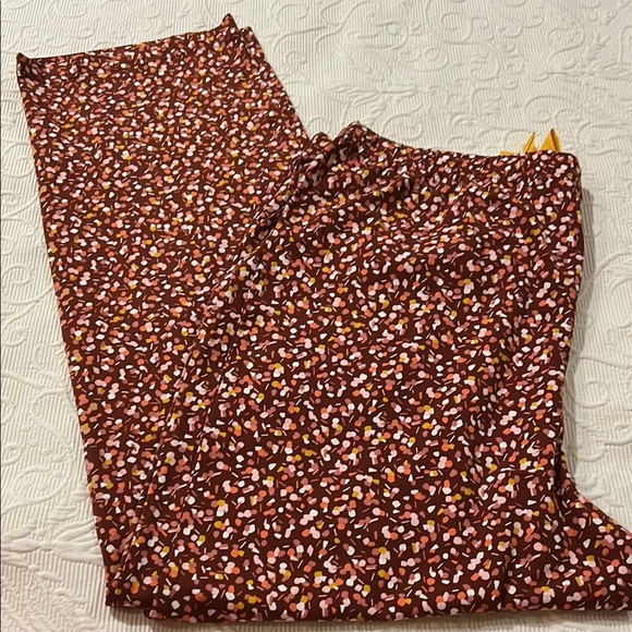 Lands' End Brown Multicolor Patterned Pj Pants. XL. NWOT - Picture 1 of 6